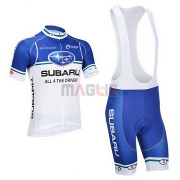 Maglia Subaru manica corta 2013 bianco e celeste