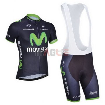 Maglia Movistar manica corta 2014 nero