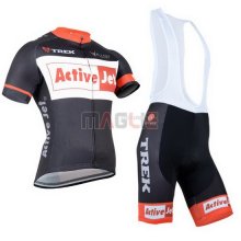 Maglia Trek manica corta 2014 nero e arancione