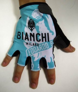 2015 Bianchi Guanto Ciclismo Nero e Bianco
