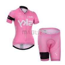 Donne Maglia Sky manica corta 2015 fuxia