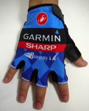 2015 Garmin Guanto Ciclismo Nero e Blu