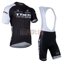 Maglia Trek manica corta 2015 bianco e nero