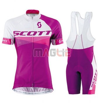 Donne Maglia Scott manica corta 2016 rosso e bianco