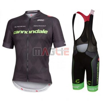 Maglia Cannondale manica corta 2016 nero e verde