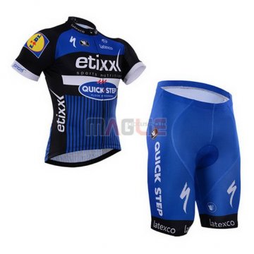 Maglia Quick Step manica corta 2016 blu