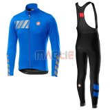 Maglia Castelli Raddoppia 2 Manica Lunga 2019 Blu Argentato