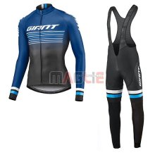 Maglia Giant Race Day Manica Lunga 2019 Blu Nero