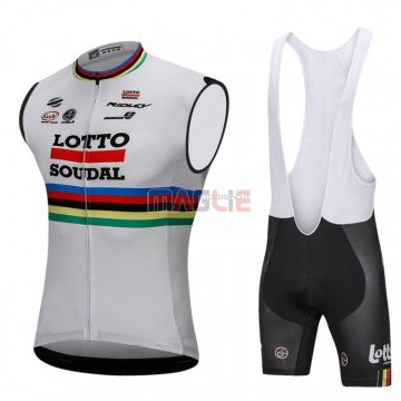 Gilet Antivento Lotto Soudal 2018 Bianco