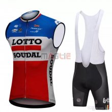 Gilet Antivento Lotto Soudal 2018 Blu e Rosso