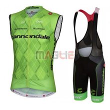 Gilet antivento Cannondale 2016 verde e nero