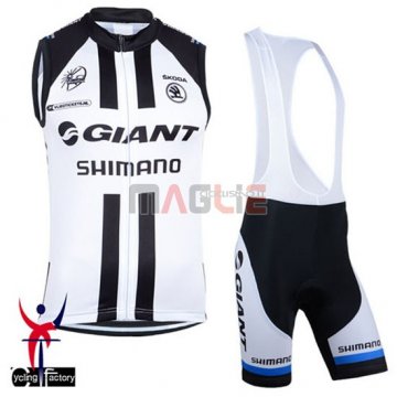 Gilet antivento Giant 2015 nero e bianco