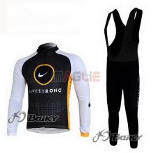 Maglia Livestrong manica lunga 2010 bianco e grigio