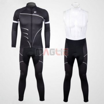 Maglia Pinarello manica lunga 2012 nero e bianco