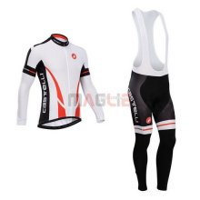 Maglia Castelli manica lunga 2014 bianco e nero