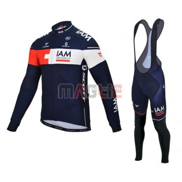 Maglia IAM manica lunga 2016 bianco e blu