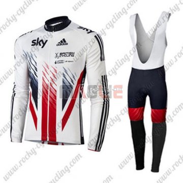 Maglia Sky manica lunga 2016 bianco e rosso