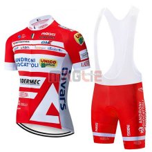 Maglia Androni Giocattoli Manica Corta 2019 Arancione Bianco