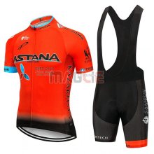 Maglia Astana Manica Corta 2019 Arancione