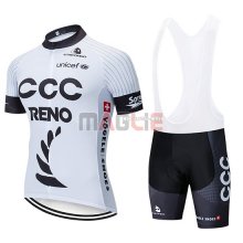 Maglia CCC Manica Corta 2019 Bianco Nero