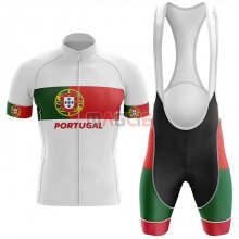 Maglia Campione Portugal Manica Corta 2020 Bianco Verde Rosso