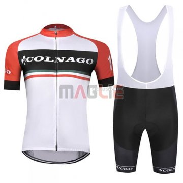 Maglia Colnago Manica Corta 2019 Bianco Rosso