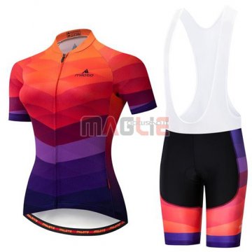 Maglia Donne Miloto Manica Corta 2019 Arancione Viola