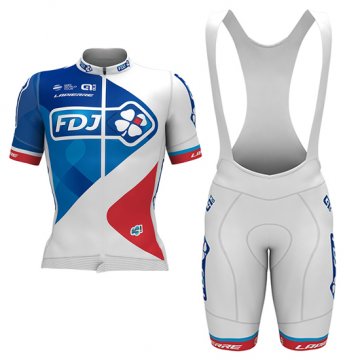 Maglia FDJ Manica Corta 2017 bianco