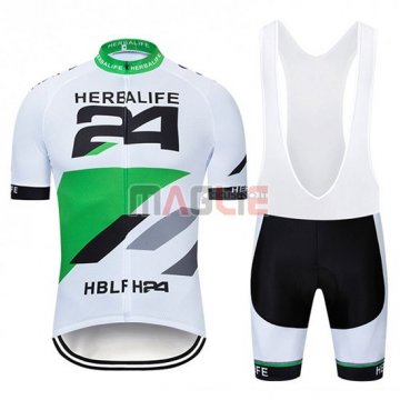 Maglia Herbalifr 24 Manica Corta 2019 Bianco Verde