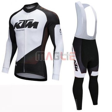 Maglia KTM Manica Lunga 2019 Nero Bianco