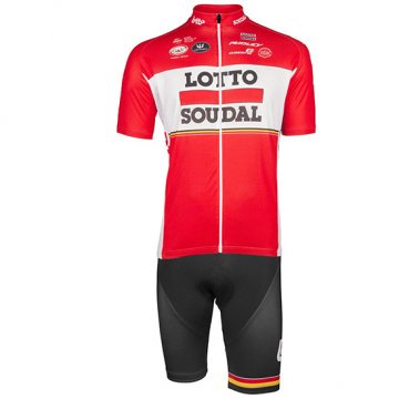 Maglia Lotto Soudal Manica Corta 2017 rosso