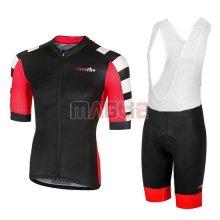 Maglia RH+ Stratos Manica Corta 2018 Nero Rosso