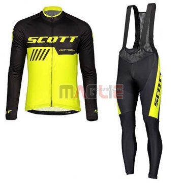 Maglia Scott Manica Lunga 2019 Nero Giallo