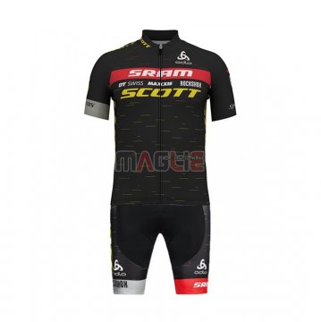 Maglia Scott Sram Manica Corta 2020 Nero