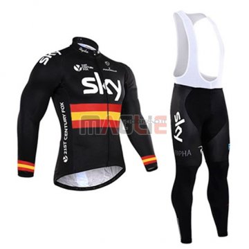 Maglia Sky manica lunga 2016 nero e giallo