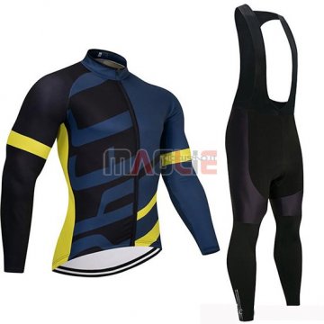 Maglia Specialized Manica Lunga 2019 Nero Blu Giallo