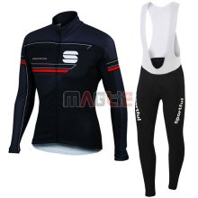 Maglia Sportful manica lunga 2016 blu e nero