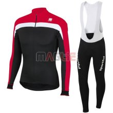 Maglia Sportful manica lunga 2016 rosso e nero