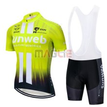 Maglia Sunweb Manica Corta 2019 Giallo Bianco