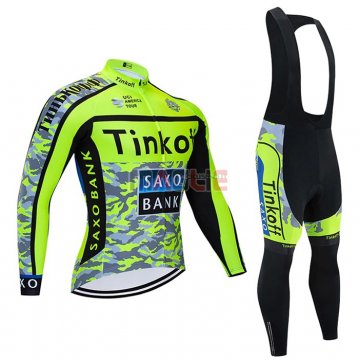 Maglia Tinkoff Manica Lunga 2021 Giallo