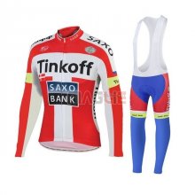 Maglia Tinkoff Saxo Bank ML 2018 Rosso Bianco