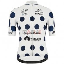 Maglia Tour Down Under Manica Corta 2019 Blu Bianco