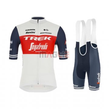 Maglia Trek Segafredo Manica Corta 2021 Bianco Scuro