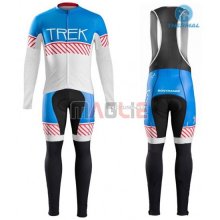 Maglia Trek manica lunga 2016 blu e bianco