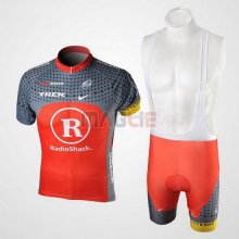 Maglia Radioshack manica corta 2010 arancione e grigio