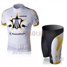 Maglia Trek manica corta 2010 bianco e giallo