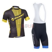 Maglia Giant manica corta 2013 nero e giallo