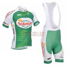 Maglia Sojasun manica corta 2013 bianco e verde