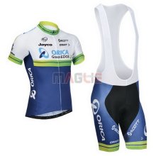 Maglia GreenEDGE manica corta 2014 bianco e blu