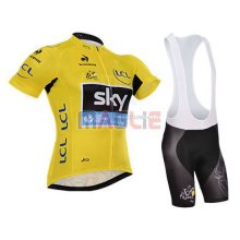 Maglia Tour de France manica corta 2015 Sky giallo